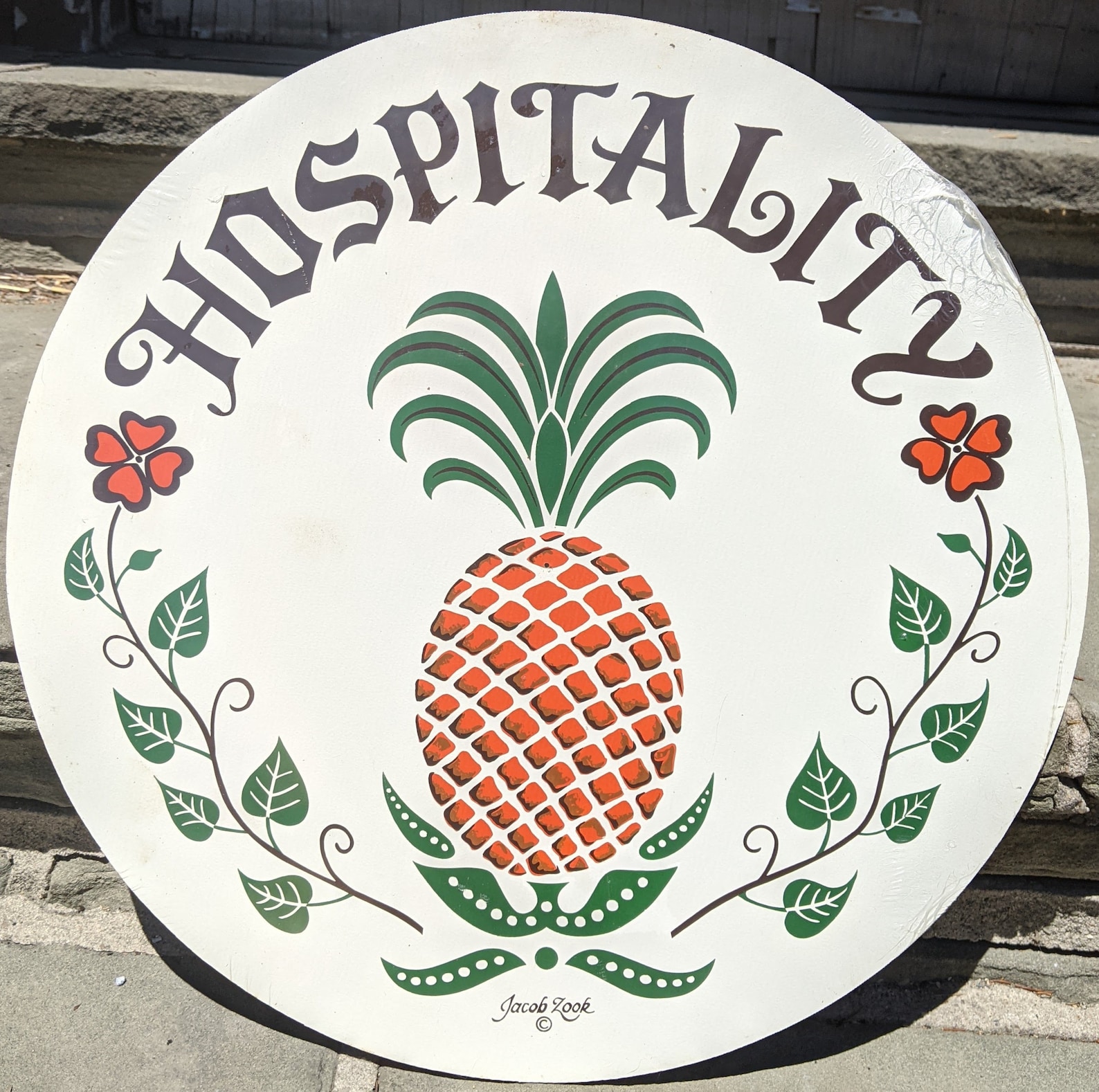 Pineapple Hospitality Hex Sign by Jacob Zook Etsy