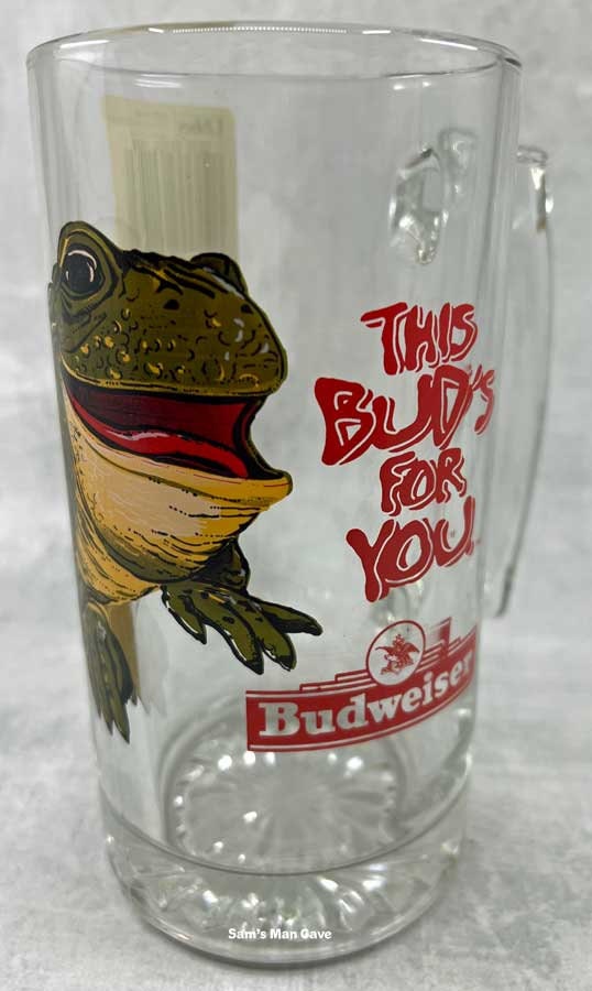 Budweiser Frogs 12 Oz Drinking Glasses pair -  Israel