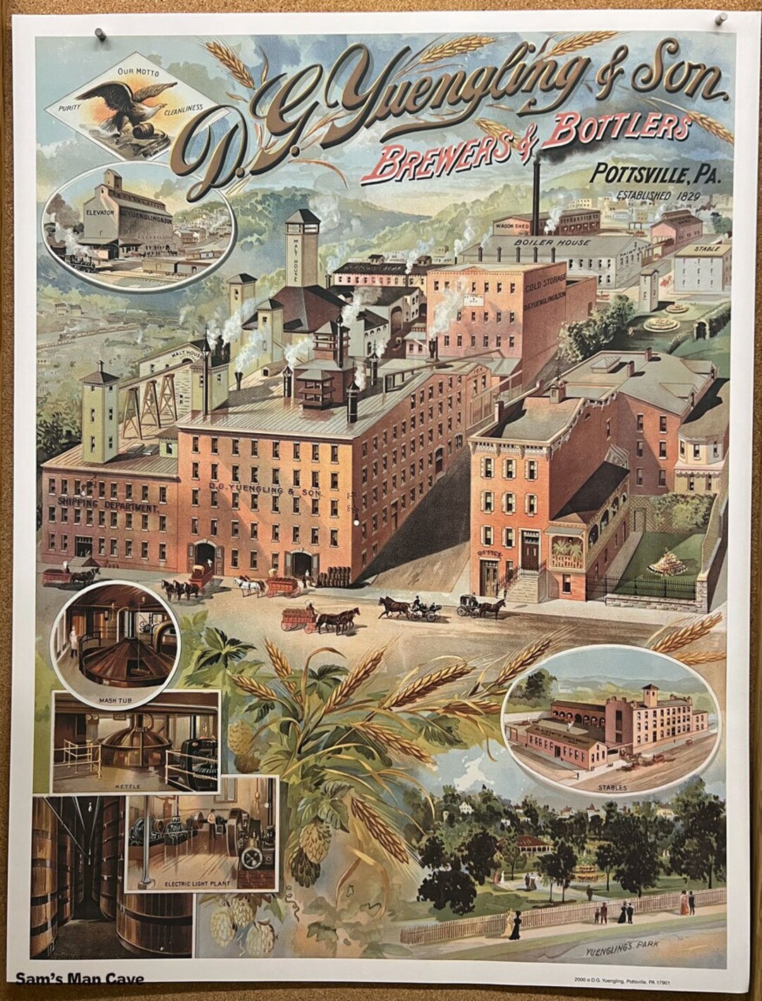 Yuengling Brewery Poster Etsy