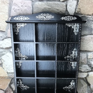 Typecase made of solid wood, a vintage piece of furniture decorated with elegant metal fittings