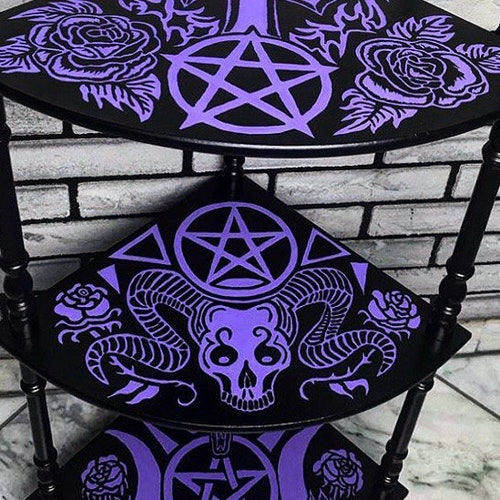 Gothic Furniture Gothic Decoration Corner Shelf Shelf Etsy