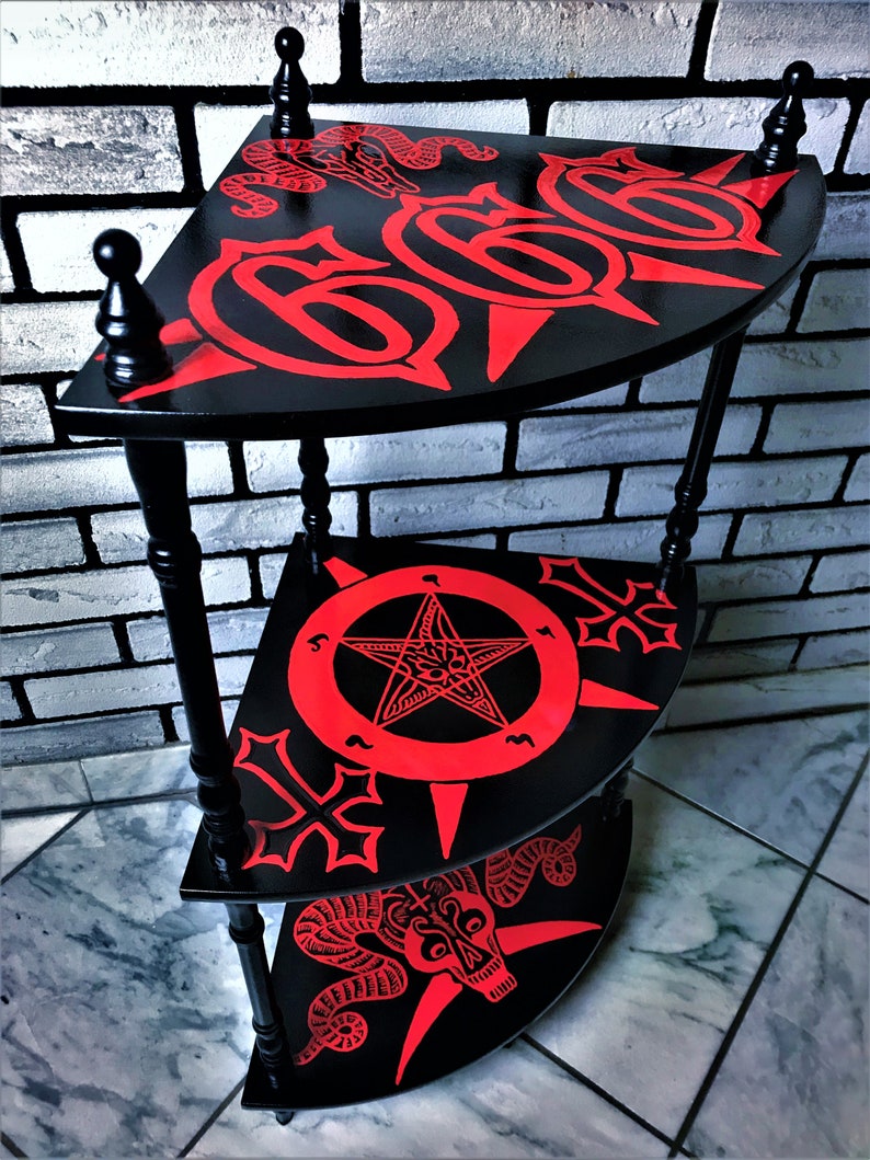 Gothic Furniture Gothic Decoration Corner Shelf Shelf Etsy