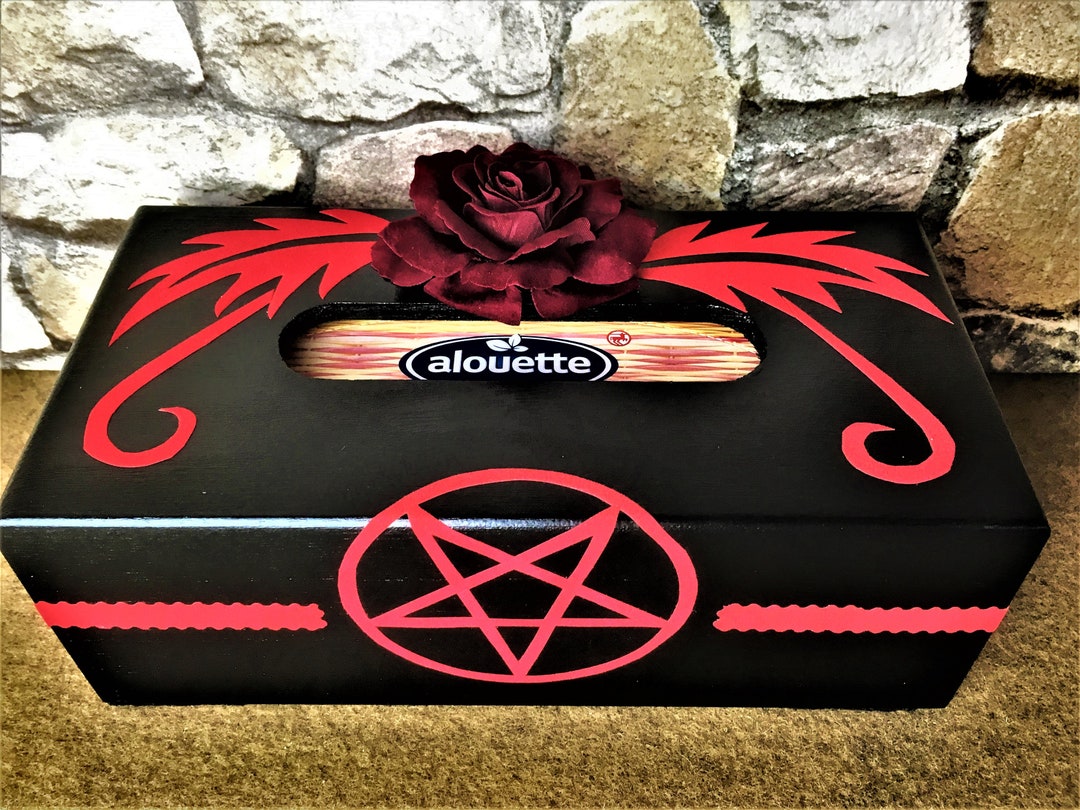 Gothic Decoration, Cloth Box, Decoration, Gifts, Tissue Box, Wooden Box