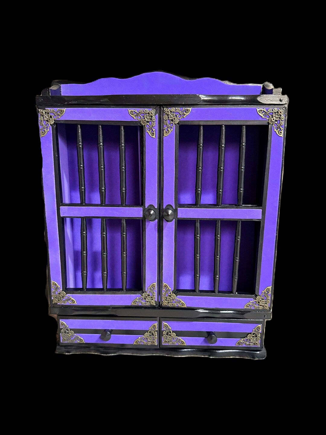 Gothic Spice Rack Made of Solid Wood, a Vintage Piece of Furniture With ...