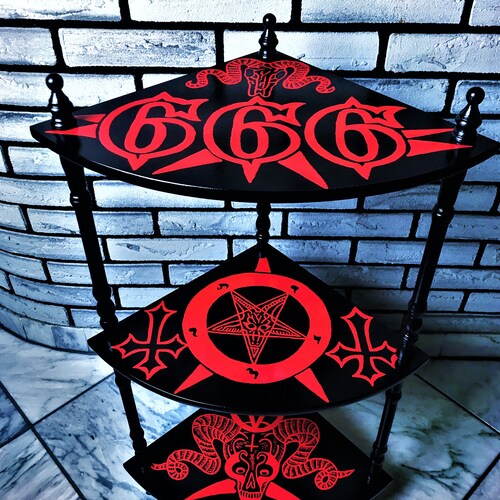 Gothic Furniture Gothic Decoration Corner Shelf Shelf Etsy