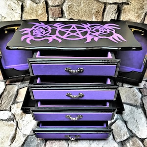 Gothic, decoration, jewelry cabinet, jewelry box, gifts, jewelry chest, jewelry storage, order, cupboard