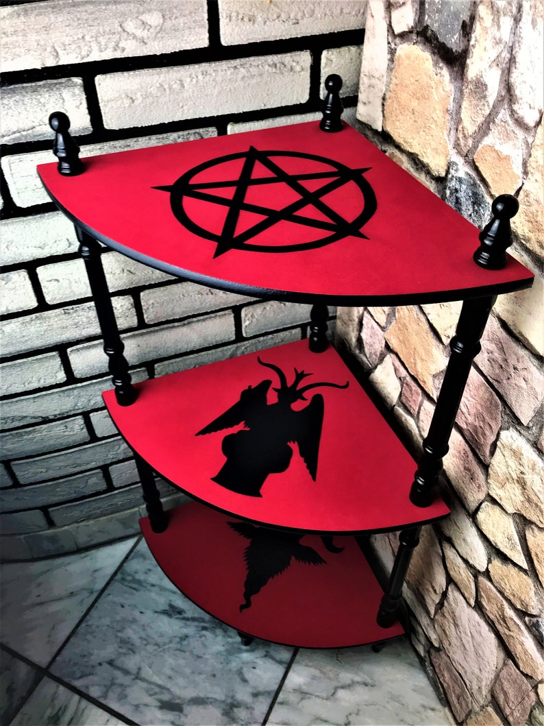 Gothic furniture Gothic decoration corner shelf shelf Etsy