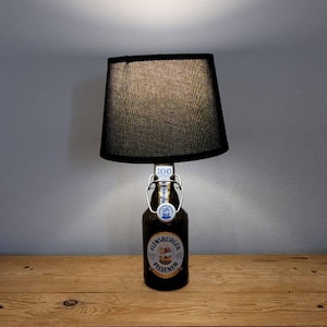 Beer 0.33l beer bottle lamp gift bottle lamp unique DIY table lamp upcycling handmade bottle lamp unique piece gift idea