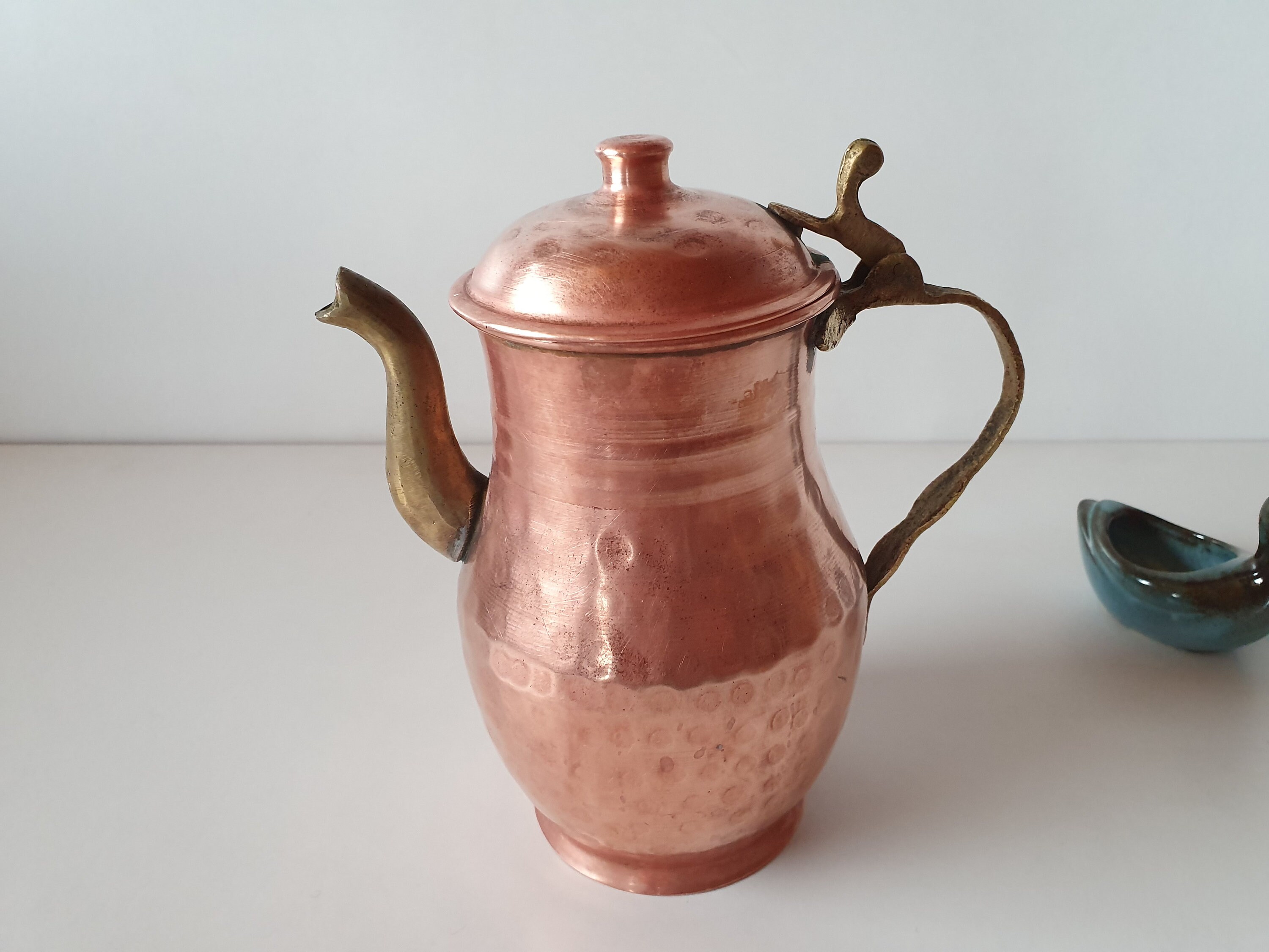 Cafetière Cuivre, Cuivre Massif, Pot à Café Décoratif, Vintage, Décoration de Cuisine