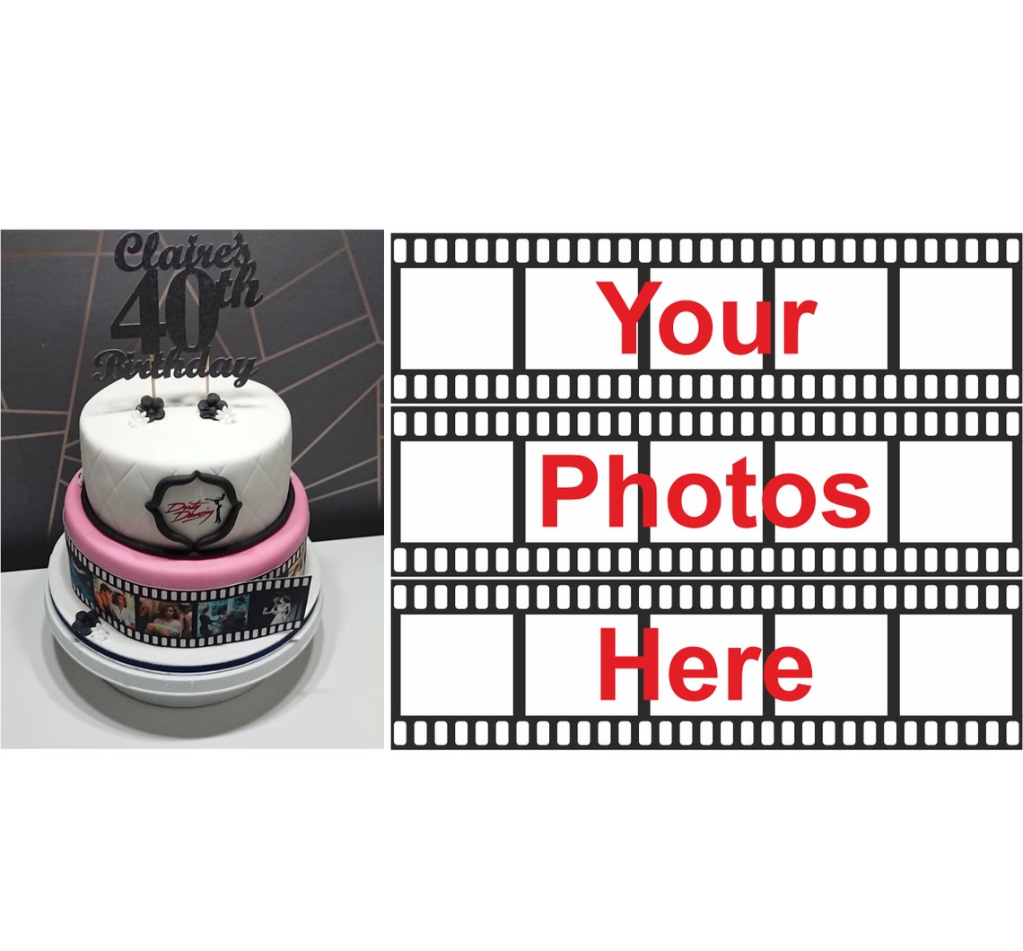 Personalised Edible Film Strip Wrap Your Photos & Images on Etsy UK