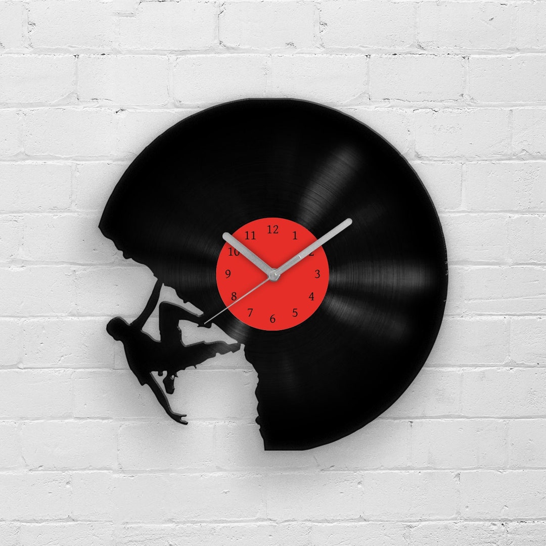 Horloge,Style 13--horloge murale en vinyle pour enregistrement, Design moderne, thème musique DJ