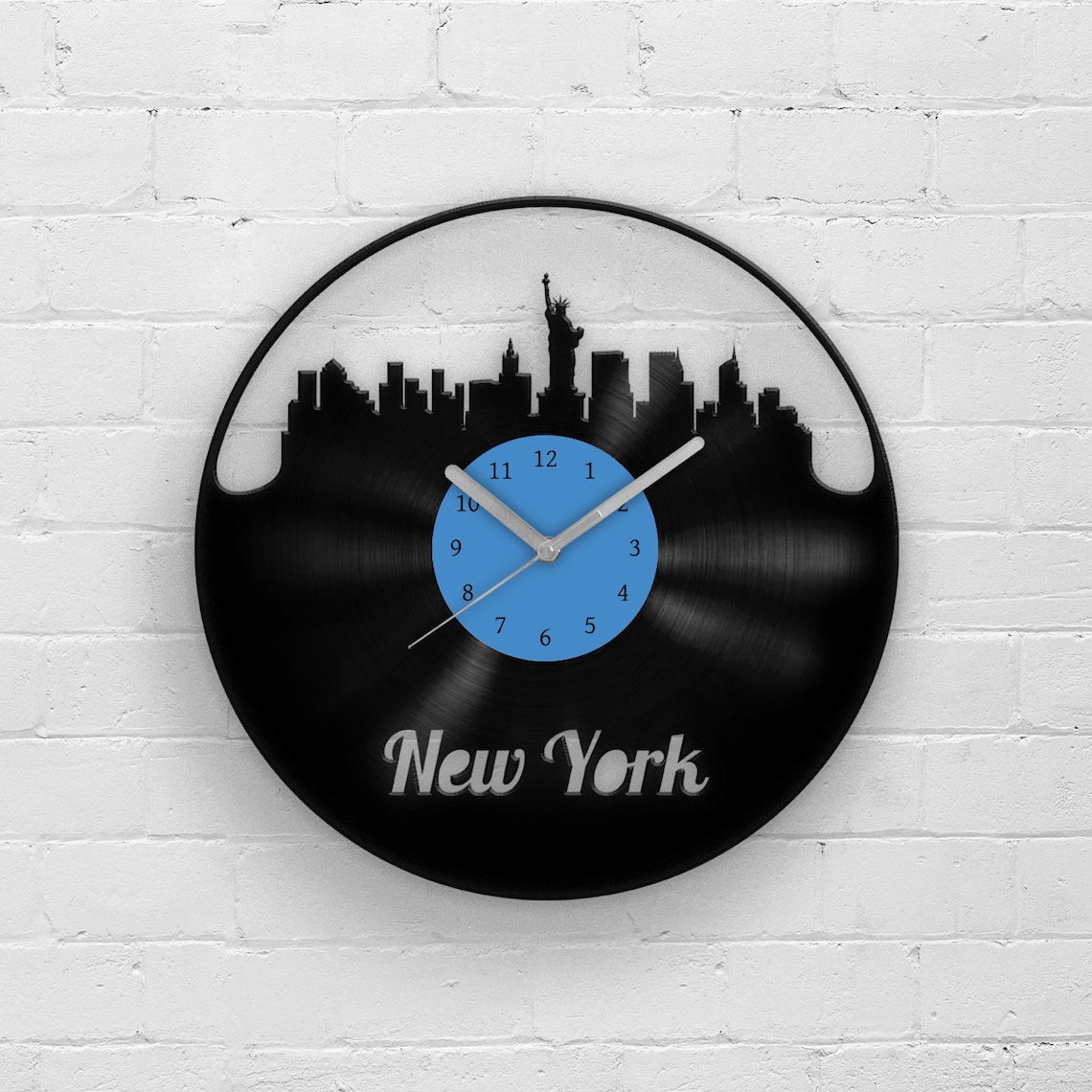 New York Wall Clock New York Art Vinyl Clock Vinyl Wall Etsy