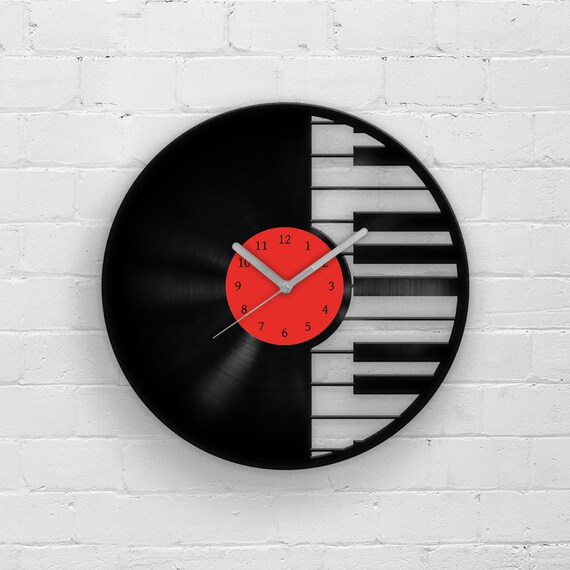 Iconique sheet music Vinyle Horloge Murale-Unique Cadeau de Noël 