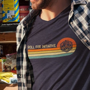 Roll For Initiative T-Shirt | Retro D&D Tee Shirt
