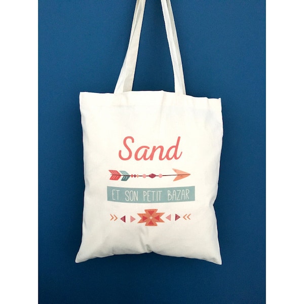 Tote Bag Petit Bazar Boho - Sac en coton Bazar - Personnalisable