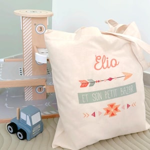 Tote Bag Petit Bazar Boho - Sac en coton Bazar - Personnalisable