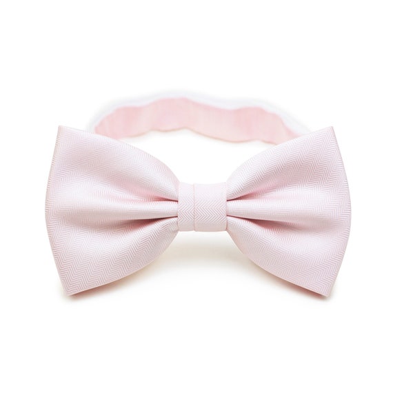 Matte Blush Bow Tie Groom Wedding Bowtie in Blush Pink | Etsy