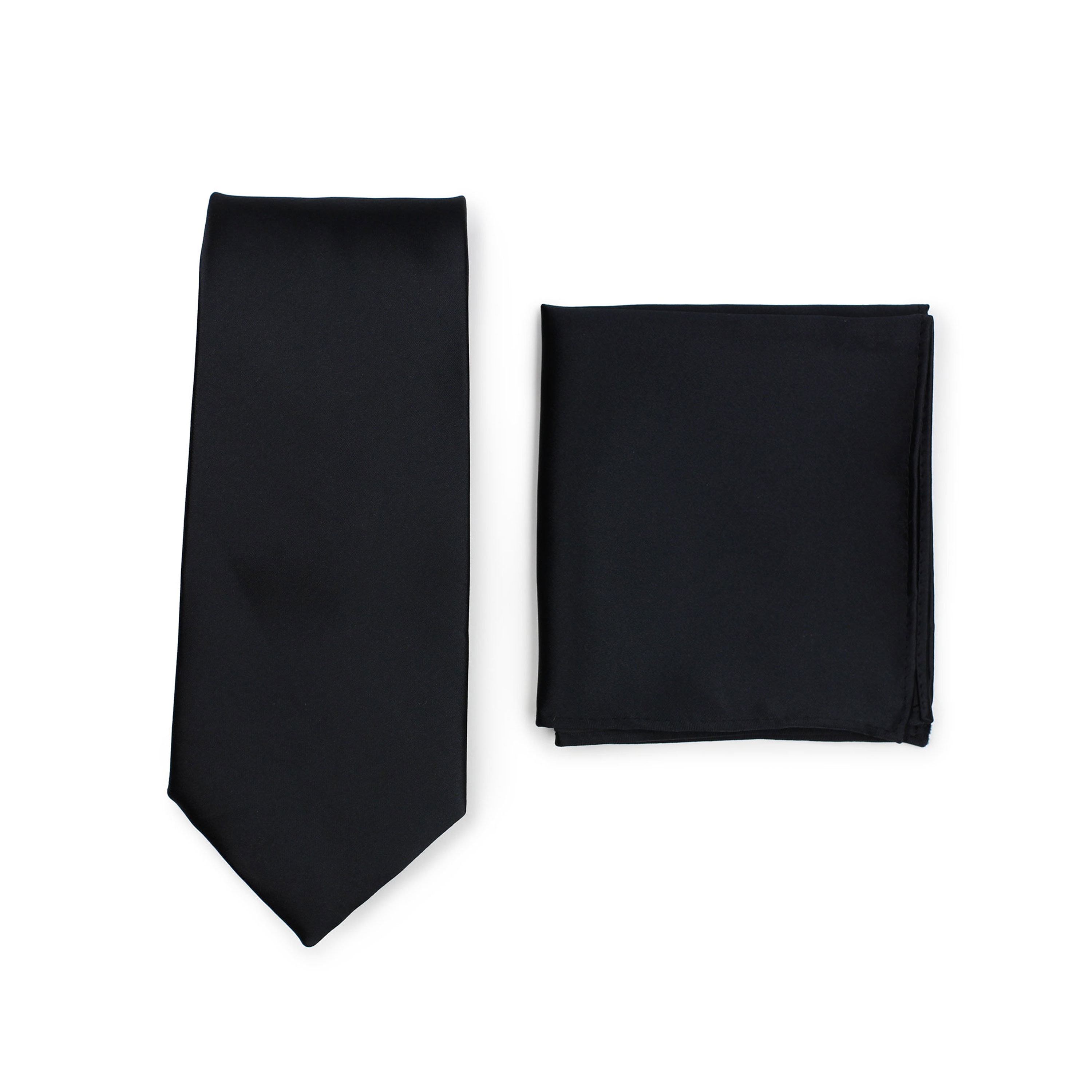 Black Pocket Square Solid Black Pocket Hanky in Satin Finish | Etsy