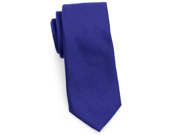 Ultramarine Skinny Tie | Narrow Mens Tie in Ultramarine Blue