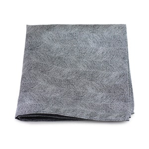 Graphite Gray Hanky | Suit Pocket Square in Graphite Gray Woodgrain Design