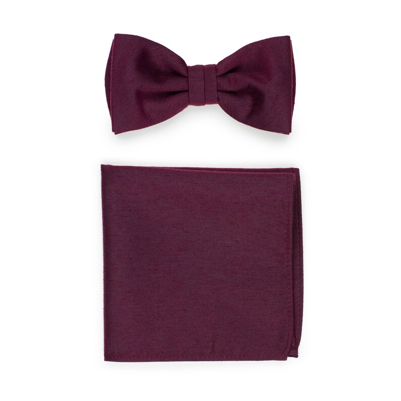burgundy slim tie
