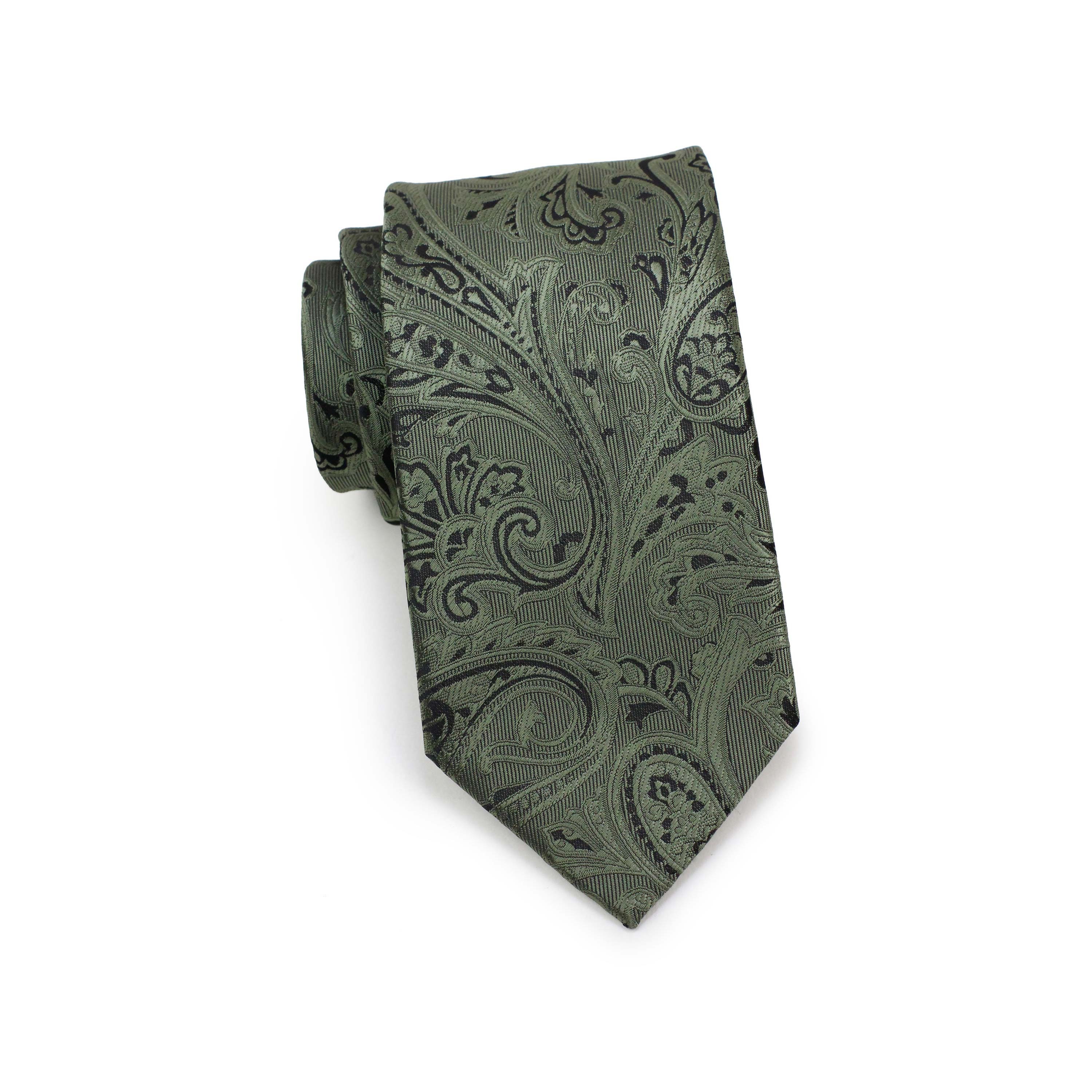 Fern Green Paisley Tie Mens Autumn Paisley Tie in Moss and - Etsy