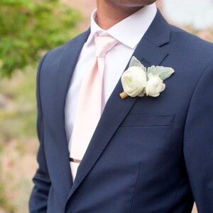 Blush Necktie Men's Wedding Tie in Blush Pink 3.25 Width - Etsy