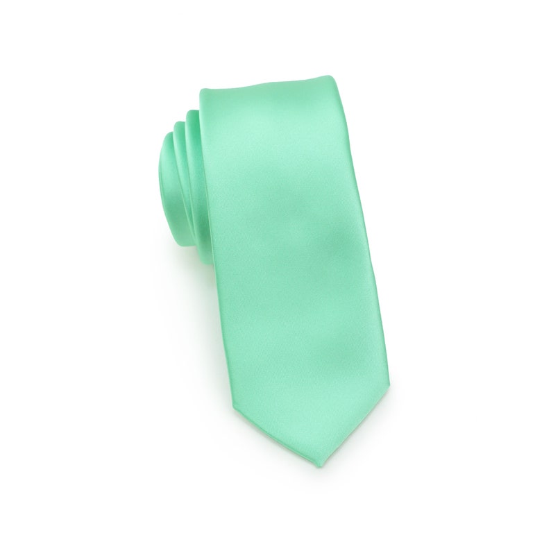 Kids Tie Mint Mint Green Tie for Boys Solid Color Kids Etsy