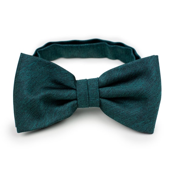 Dark Green Bow Tie Gem Green Bowtie Wedding Bow Ties in | Etsy