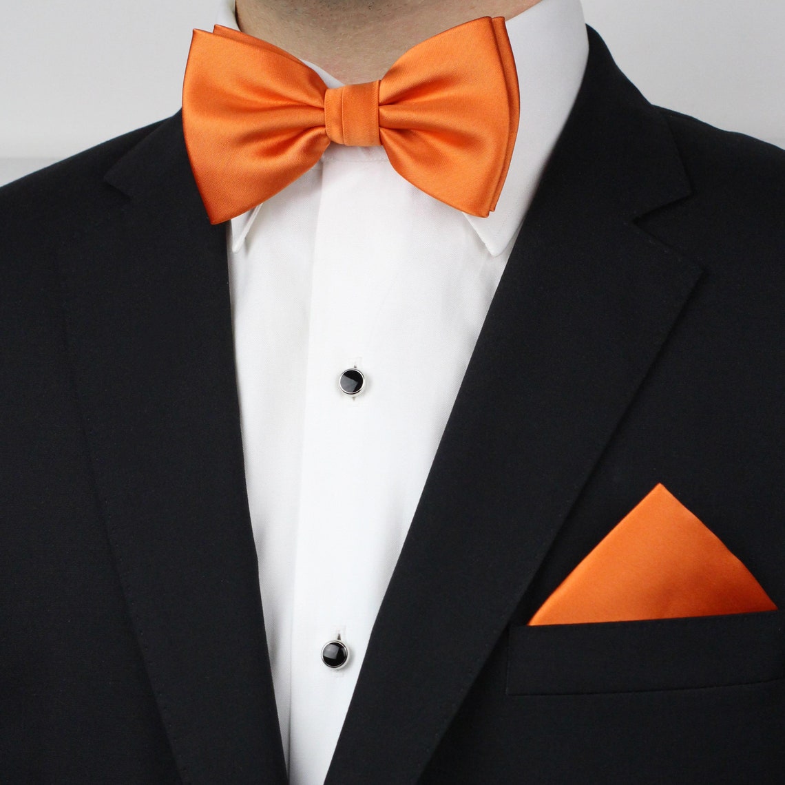 Orange Pocket Square Bright Solid Orange Pocket Square Etsy