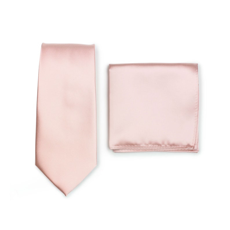 blush peach tie