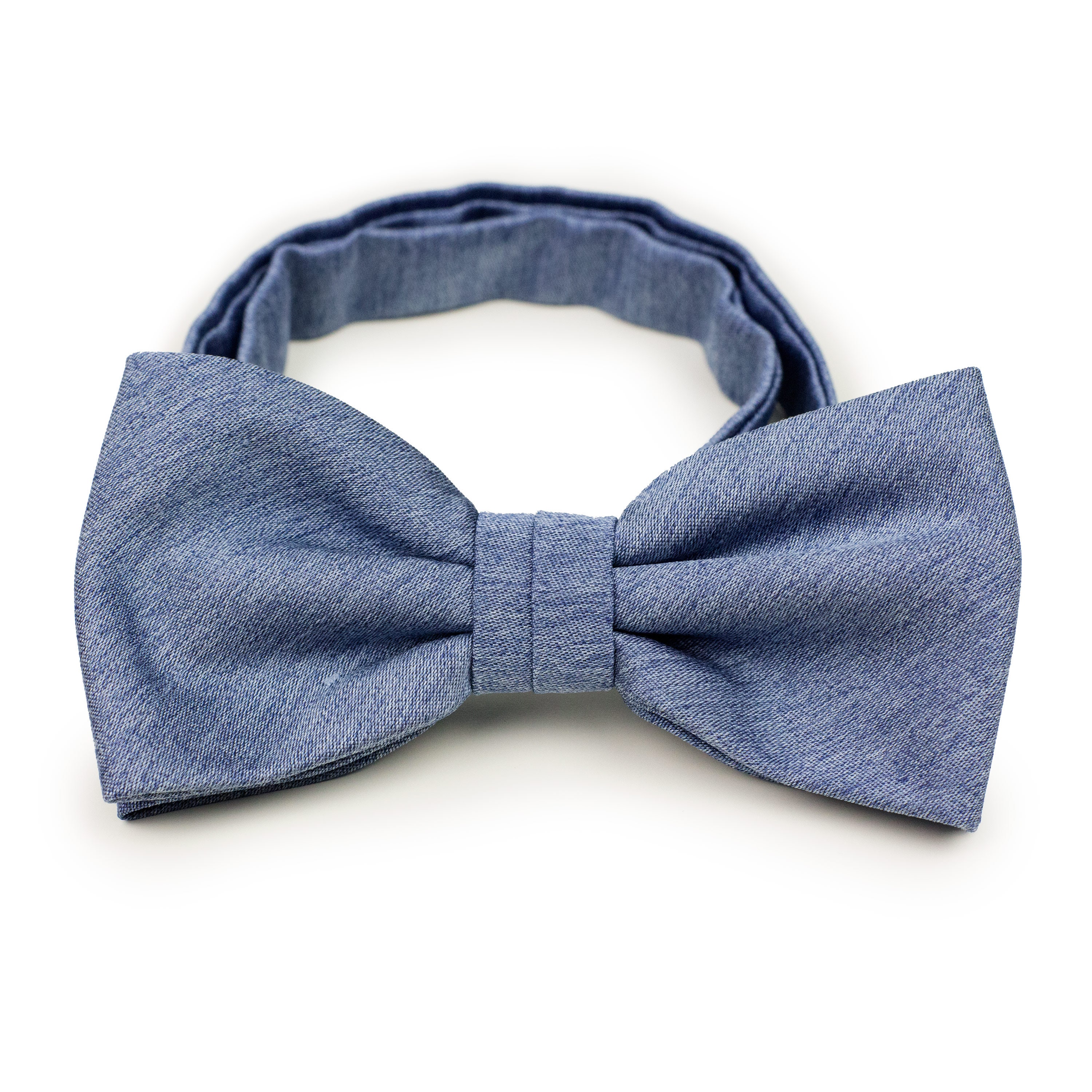 Steel Blue Bow Tie Set Bow Tie Pocket Square in Steel Blue | Etsy