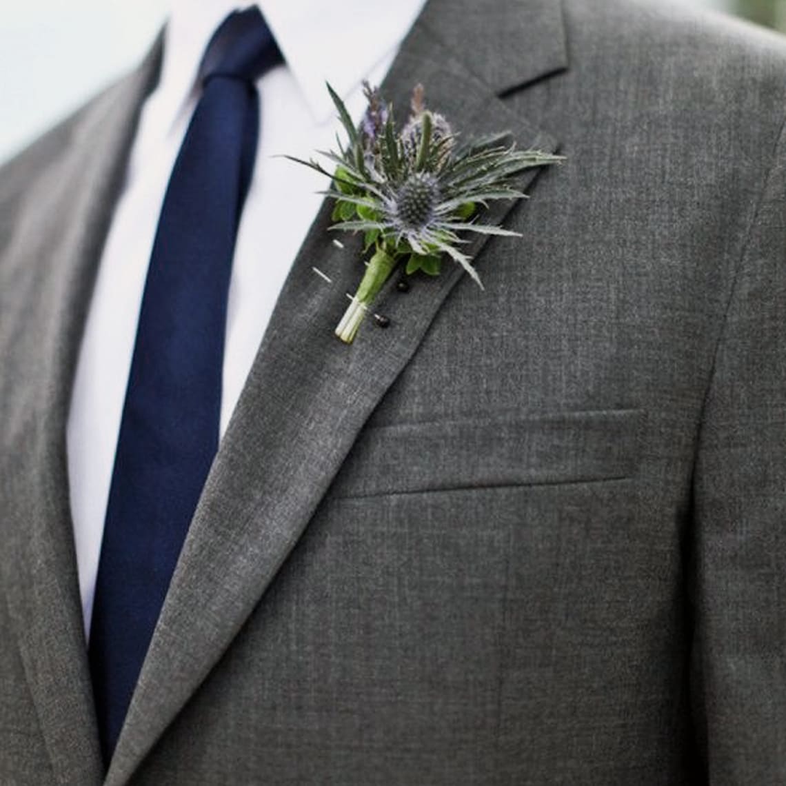 Navy MicroDesign Tie