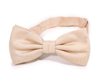 Mens Bow in Golden Wheat | Formal Bow Tie in Golden Wheat with Woodgrain