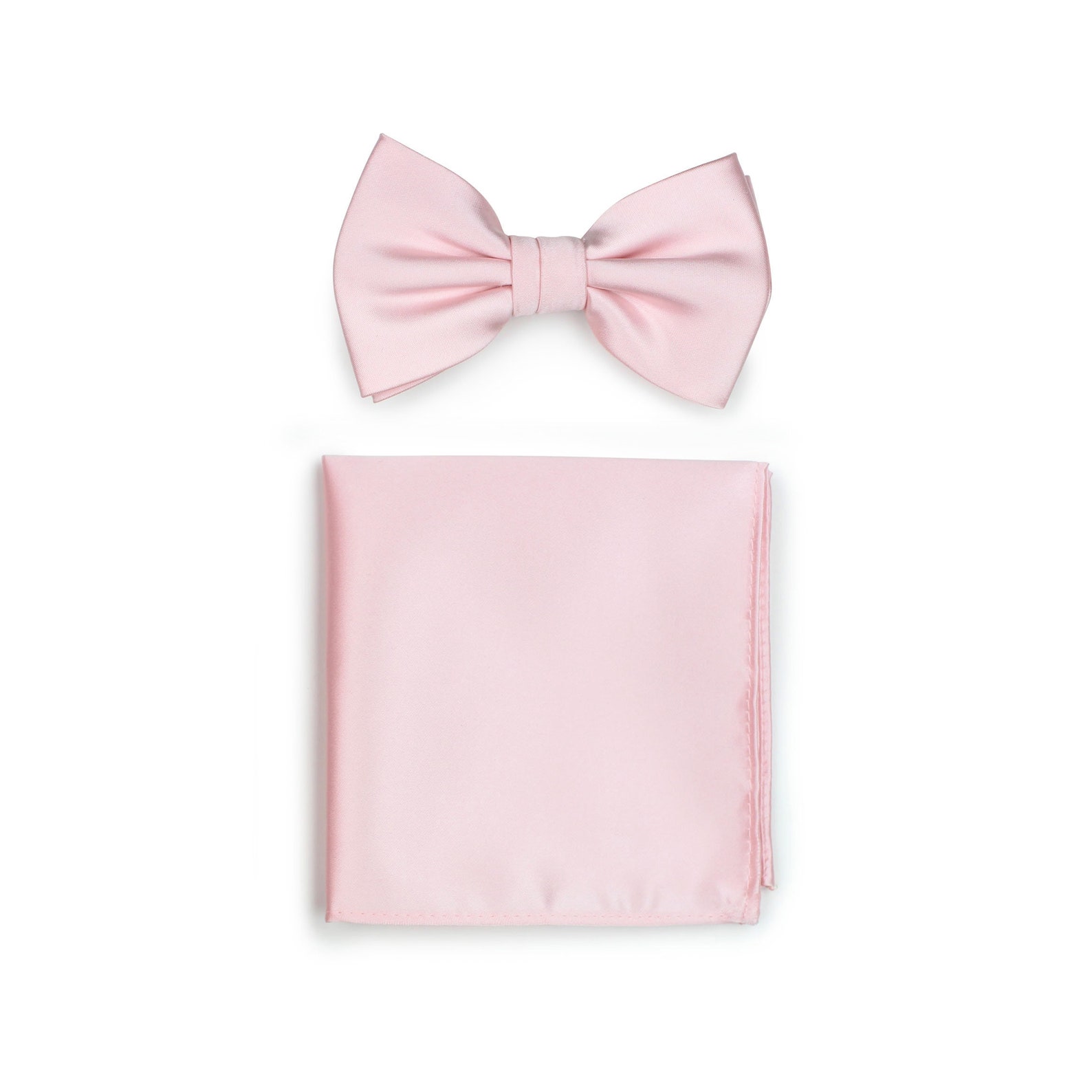 Blush Bow Tie Wedding Bow Tie in Blush Pink Satin Finish - Etsy