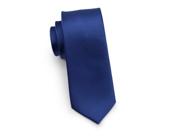 Royal Blue Kids Tie | Boys Necktie in Royal Blue | Bright Royal Blue Kids Sized Necktie | Ring Bearer Tie in Royal Blue (fits kids 5-10)