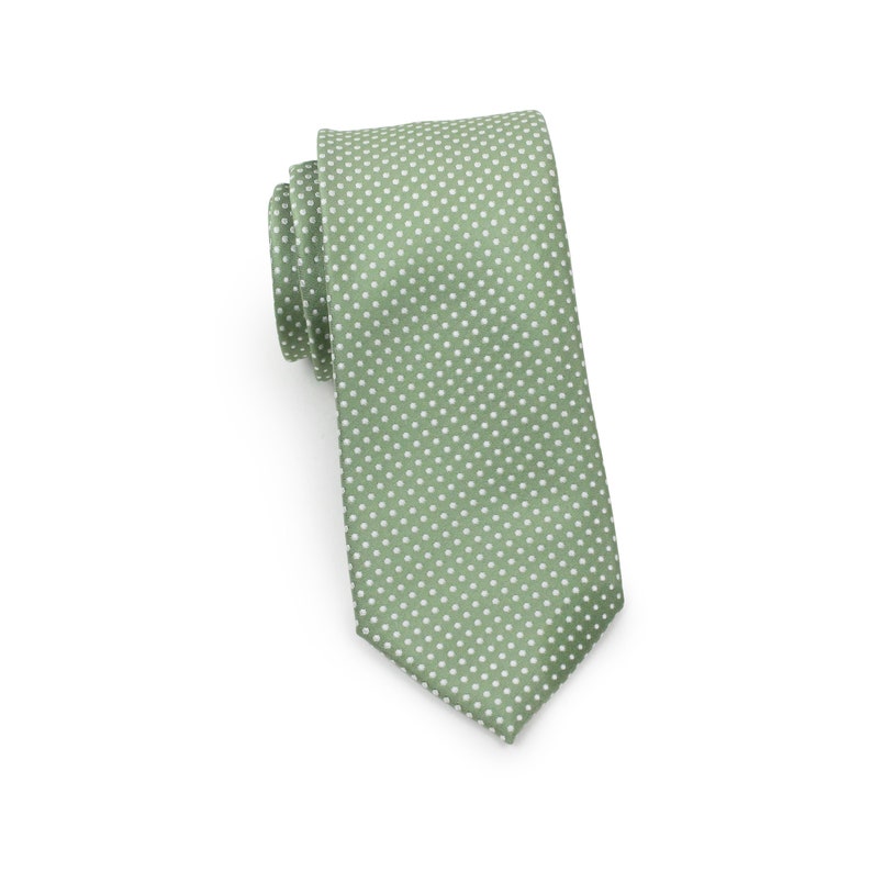 Sage Green Skinny Tie Set Mens Skinny Tie in Sage Green With | Etsy
