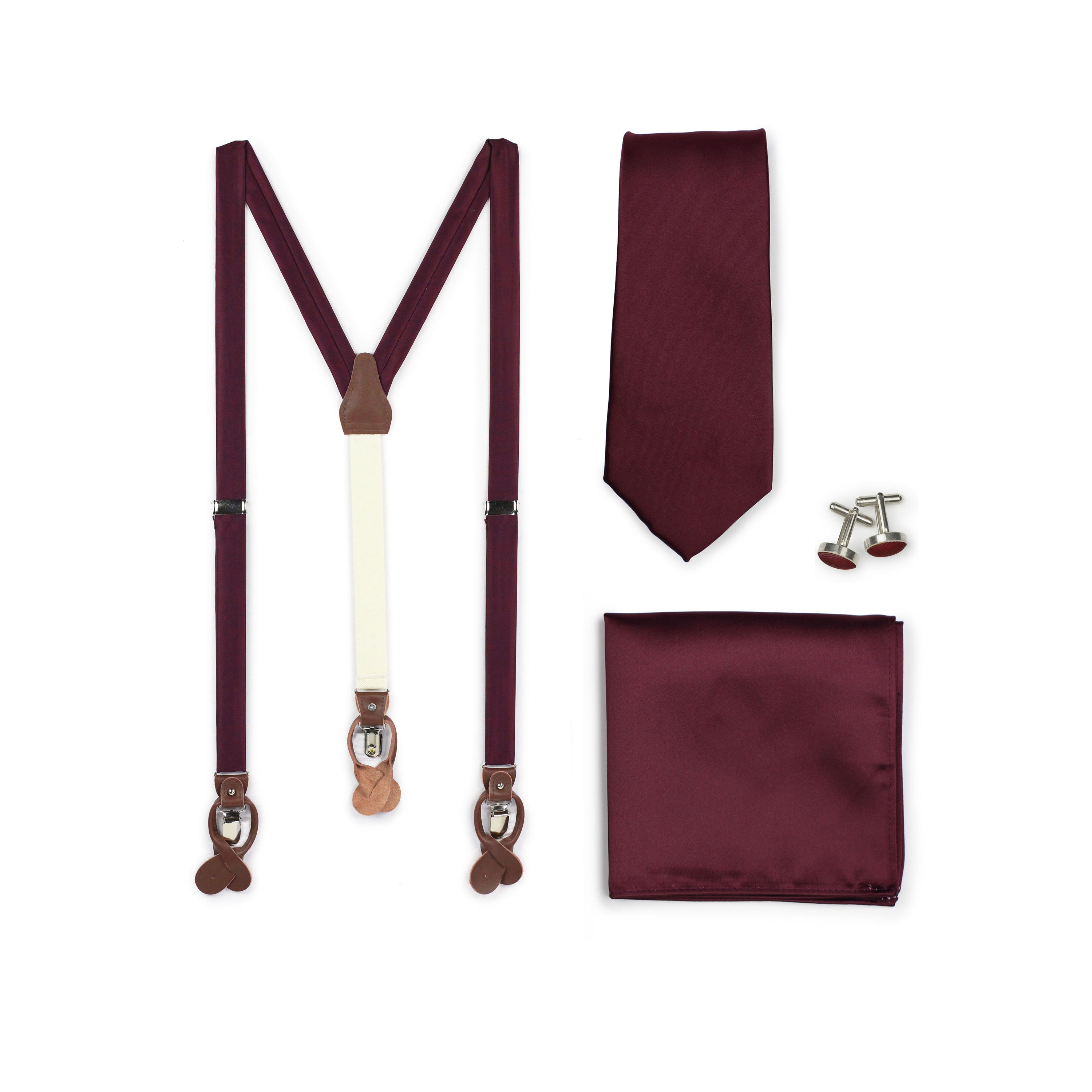 Plum Suspenders / Plum Purple Mens Suspenders / Formal Dress Etsy