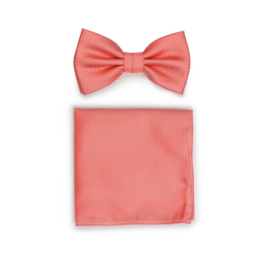 mens coral bow ties