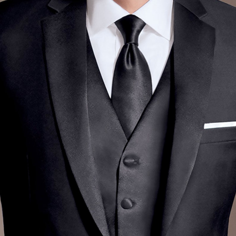 necktie for black long sleeves