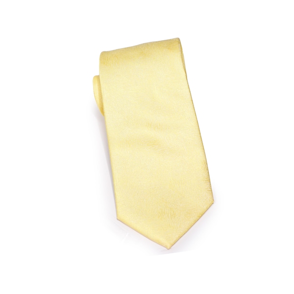 Spring Yellow Woodgrain Texture Necktie - Cheery Spring Yellow Mens Wedding Necktie