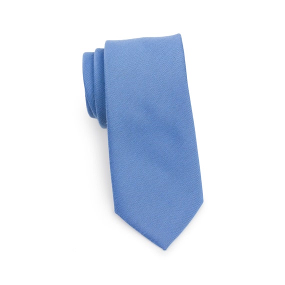 matte blue tie