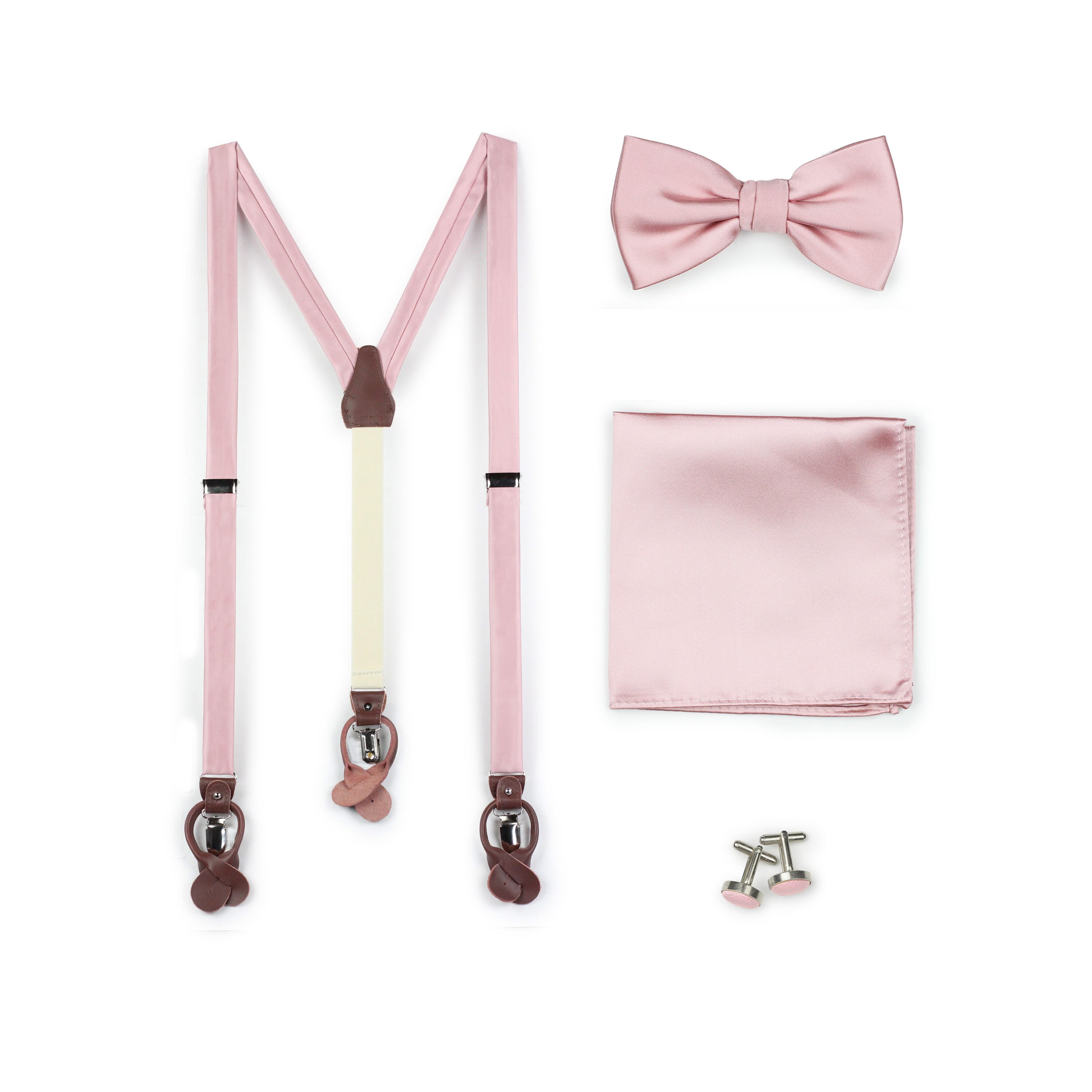 Ballet Pink Suspenders Mens Wedding Suspenders in Dusty Pink Etsy