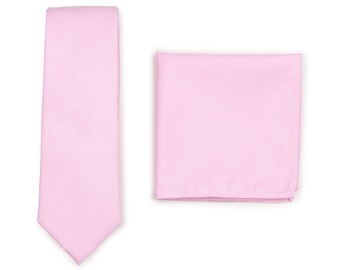 Effen roze skinny stropdas Formele Slim Mens Tie in - Nederland