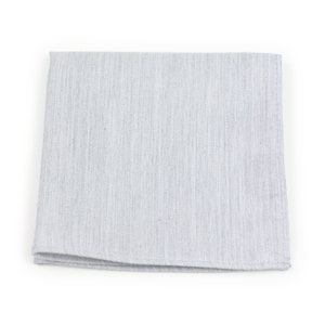 Suit Hanky in Mystic Gray | Matte Linen Textured Pocket Square in Mystic Gray
