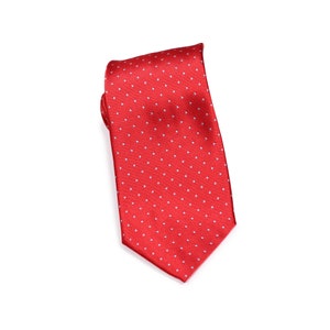 Polka Dot Necktie in Black | Modern Black Tie with Small Silver Polka Dots