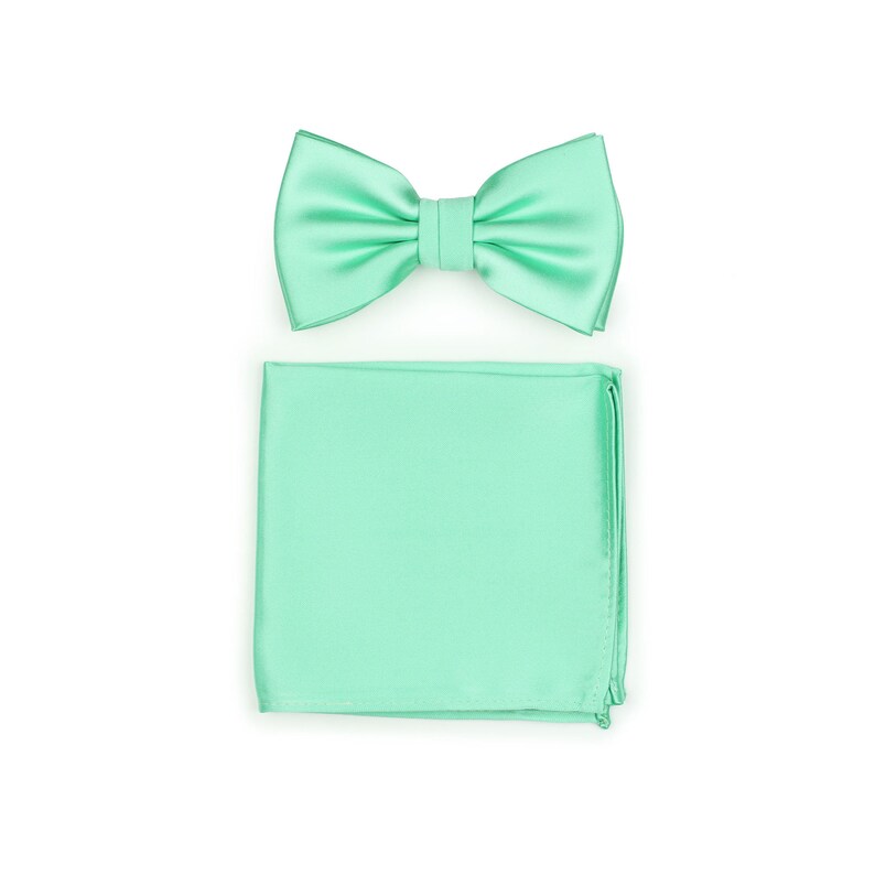 Mint Green Pocket Square Men's Pocket Hanky in Bright Etsy