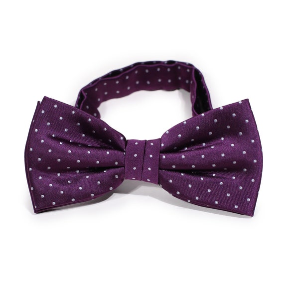 Mens polka dot bow tie online