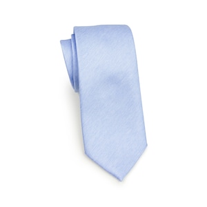 Skinny Tie in Powder Blue | Light Blue Cotton Finish Tie in Skinny Width