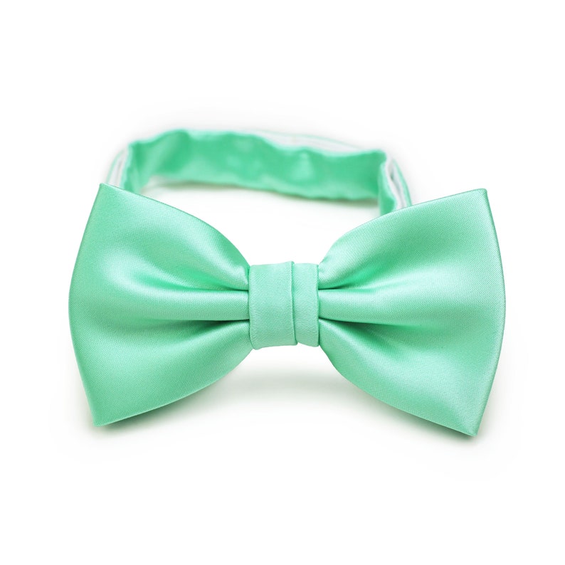 Kids Tie Mint Mint Green Tie for Boys Solid Color Kids Etsy